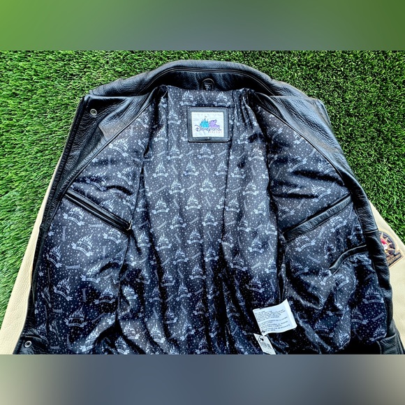 Disneyland Mickey Mouse 50th Anniversary Varsity Leather Jacket (SOLD) - Picture 4 of 8